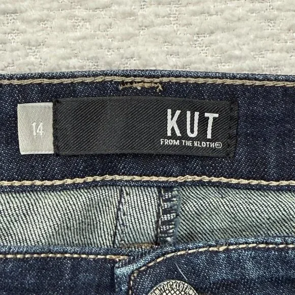 KUT From The Kloth Women's Stevie Straight Leg, Blue size 14 - Picture 4 of 11
